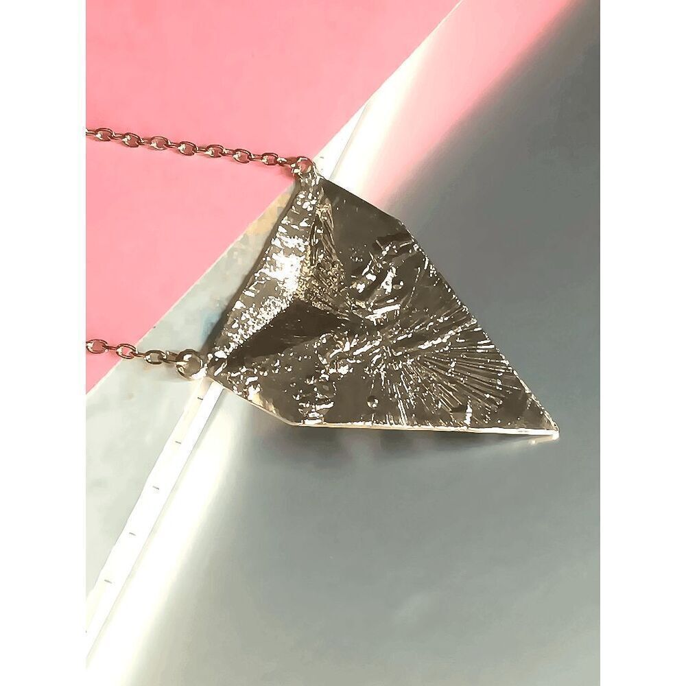 Ladies Silver Triangular Necklace - Picture 4 of 4